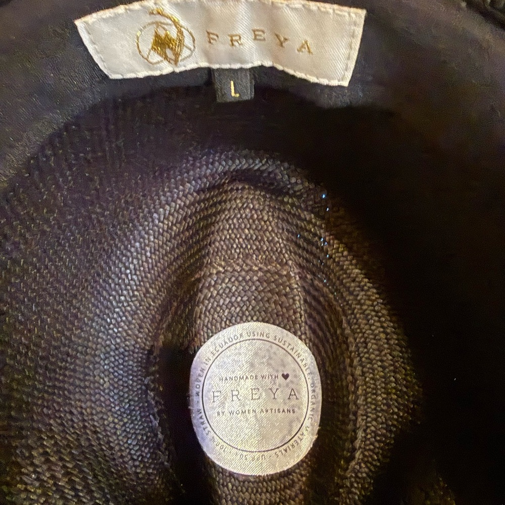 Freya Gardenia Classic Black Wide-Brim Straw Hat - Picture 7 of 8